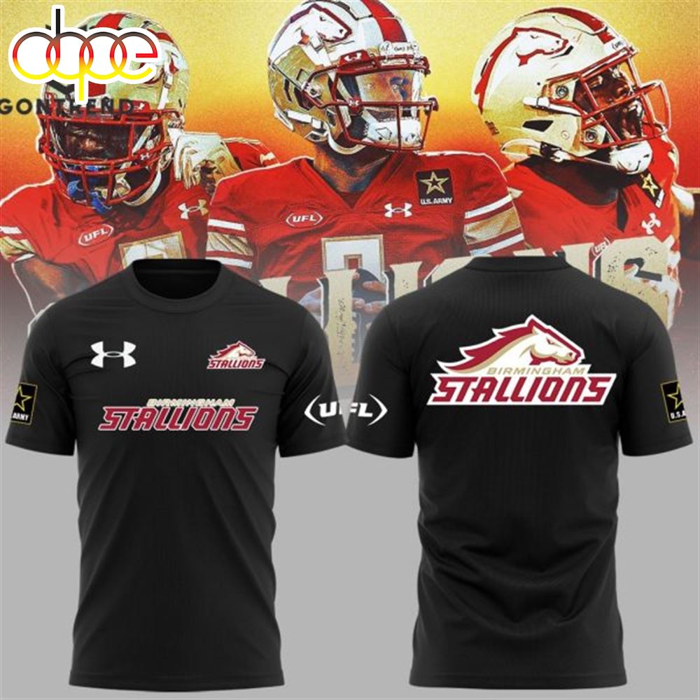 Birmingham Stallions UFL Special Design 3D T-Shirt – Musicdope80s.com