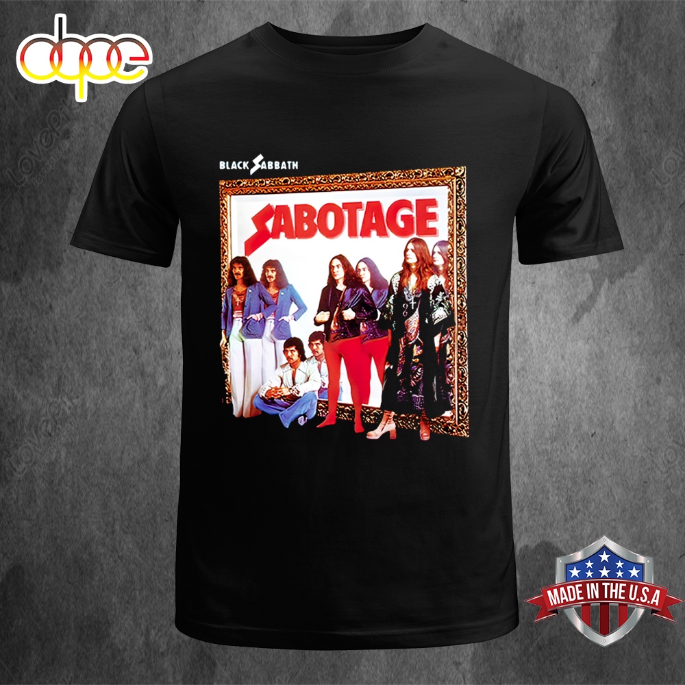 Black Sabbath Sabotage Album Cover Unisex T Shirt