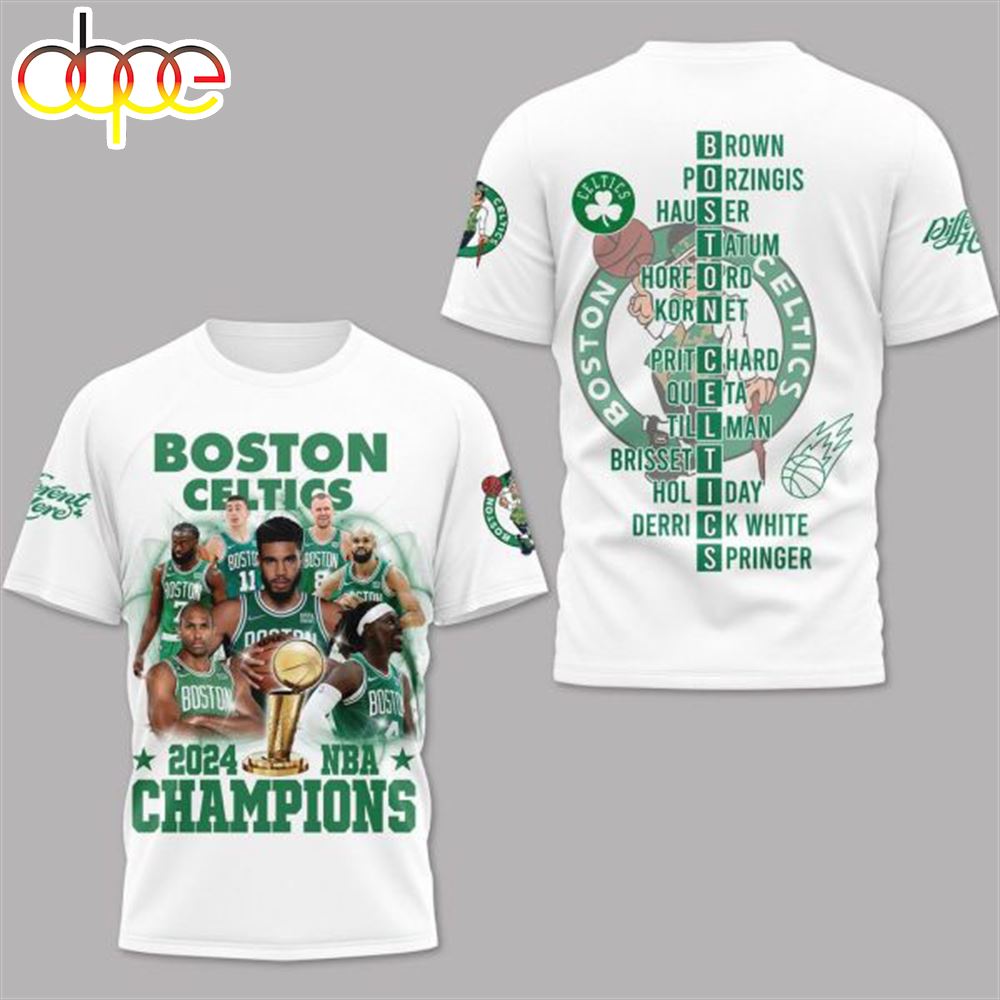 Boston Celtics 2024 NBA Champions 3D T Shirt