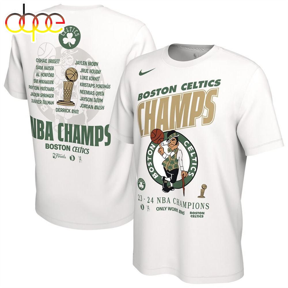 Boston Celtics NBA Champions Roster Shirt