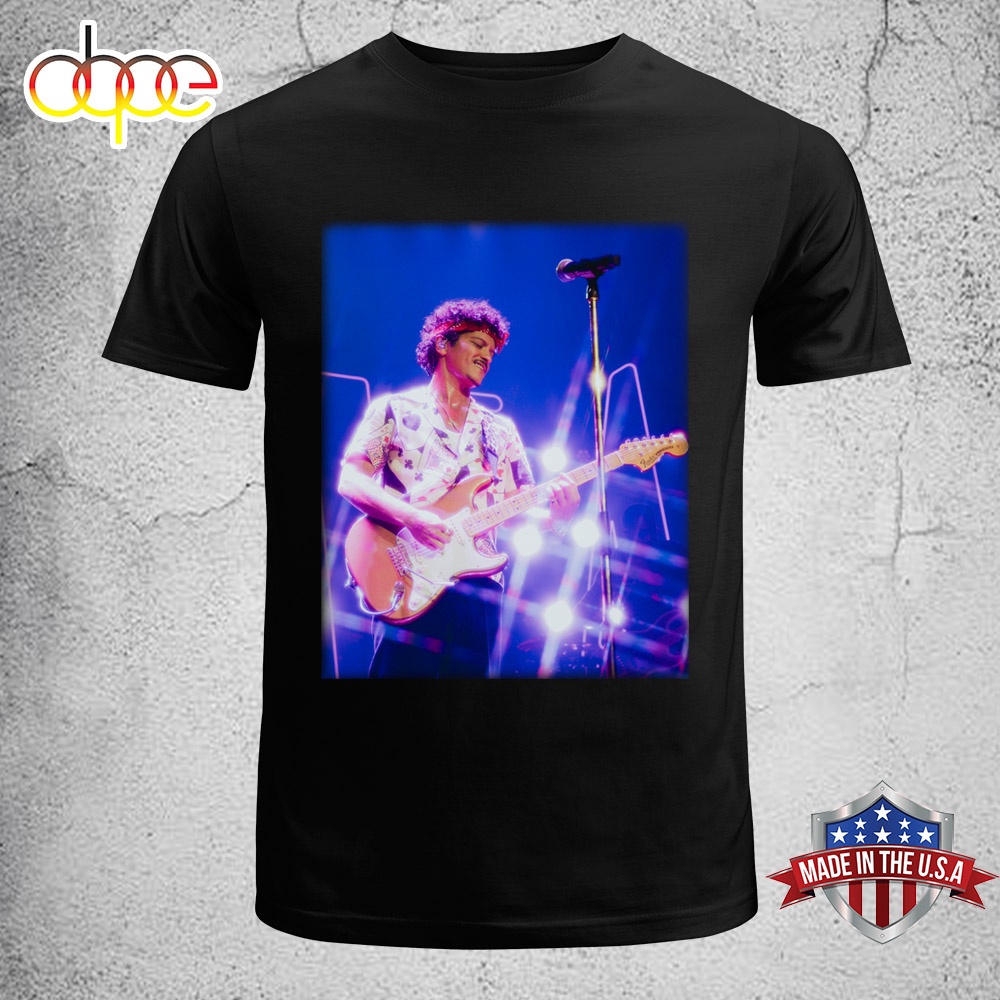 Bruno Mars Playing Guitar Music Unisex T Shirt