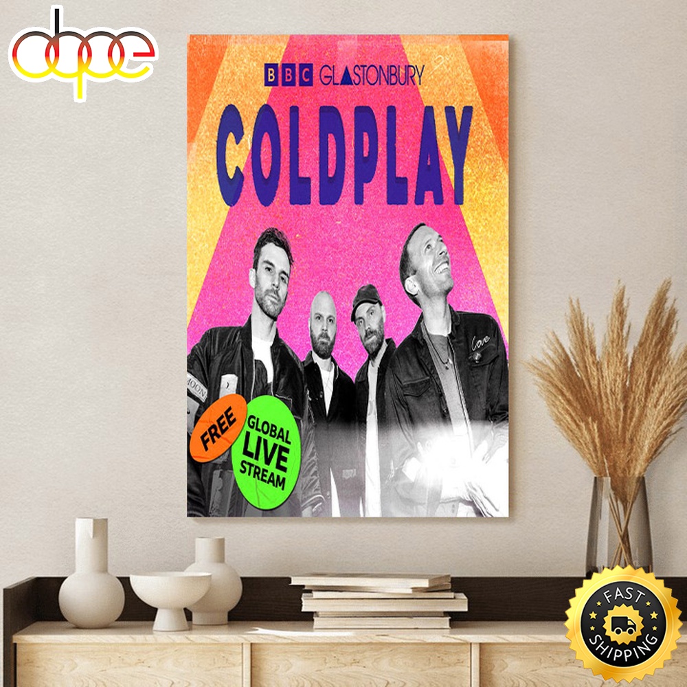 Coldplay Global Glastonbury Livestream June 29 Poster Canvas