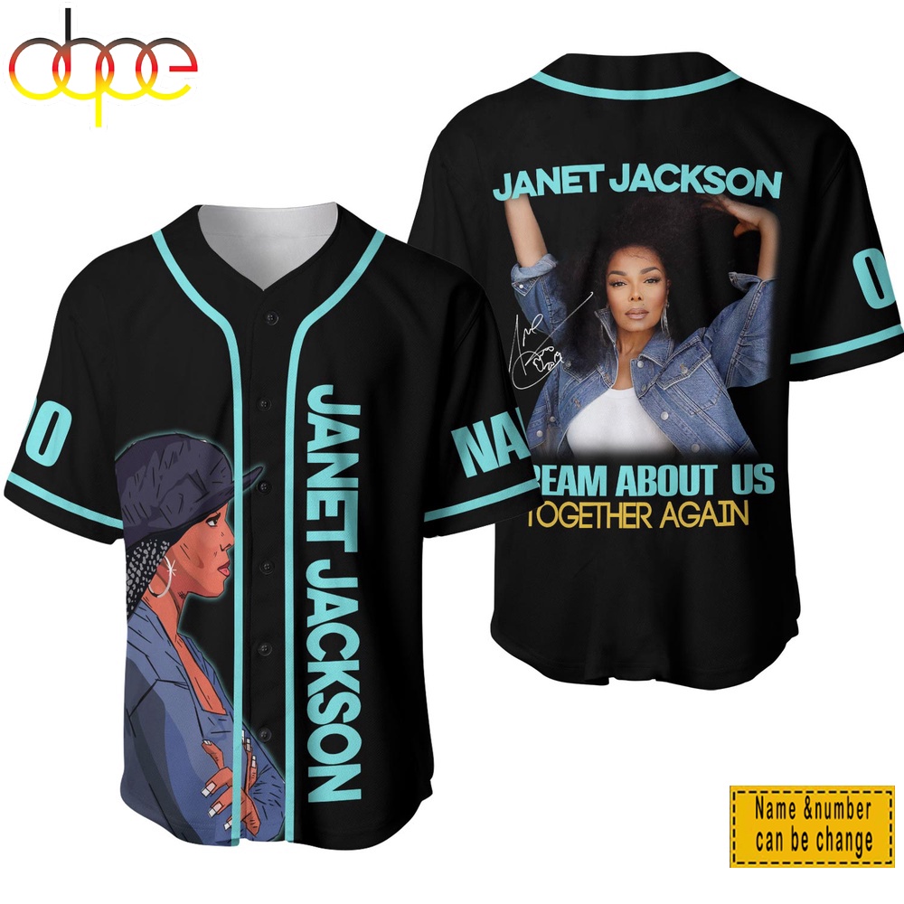 Custom Name Number Janet Jackson Baseball Jersey Shirt