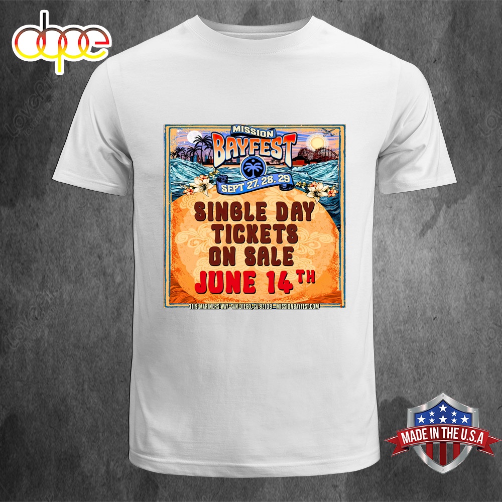 Cypress Hill Mission Bayfest June 14th 2024 Music Unisex T Shirt