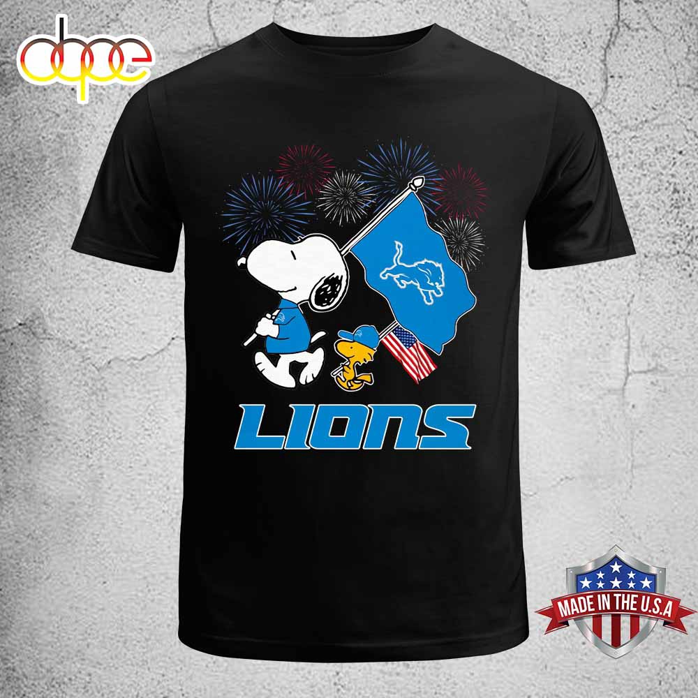 Detroit Lions Happy 4th Of July Independence Day Unisex T Shirt