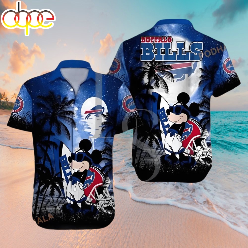 Disney Mickey Mouse Buffalo Bills Hawaiian Shirt