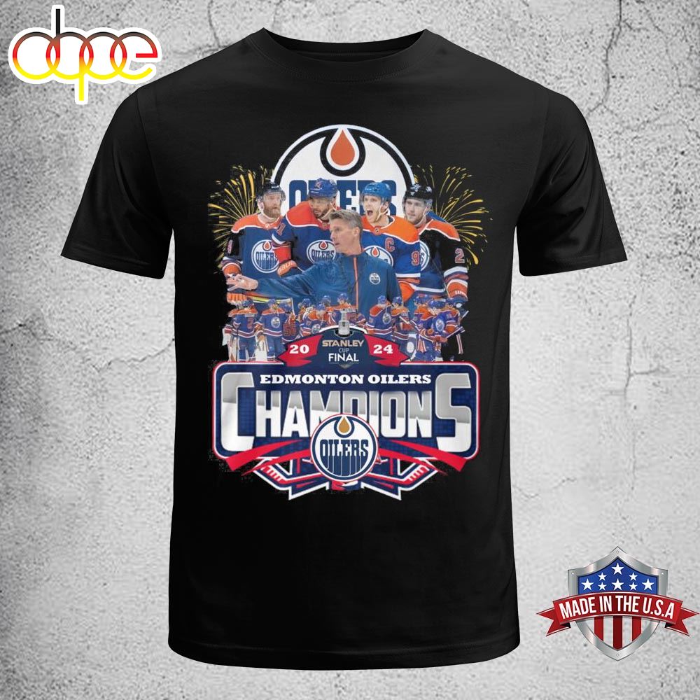 Edmonton Oilers NHL Western Conference 2024 Champions T Shirt