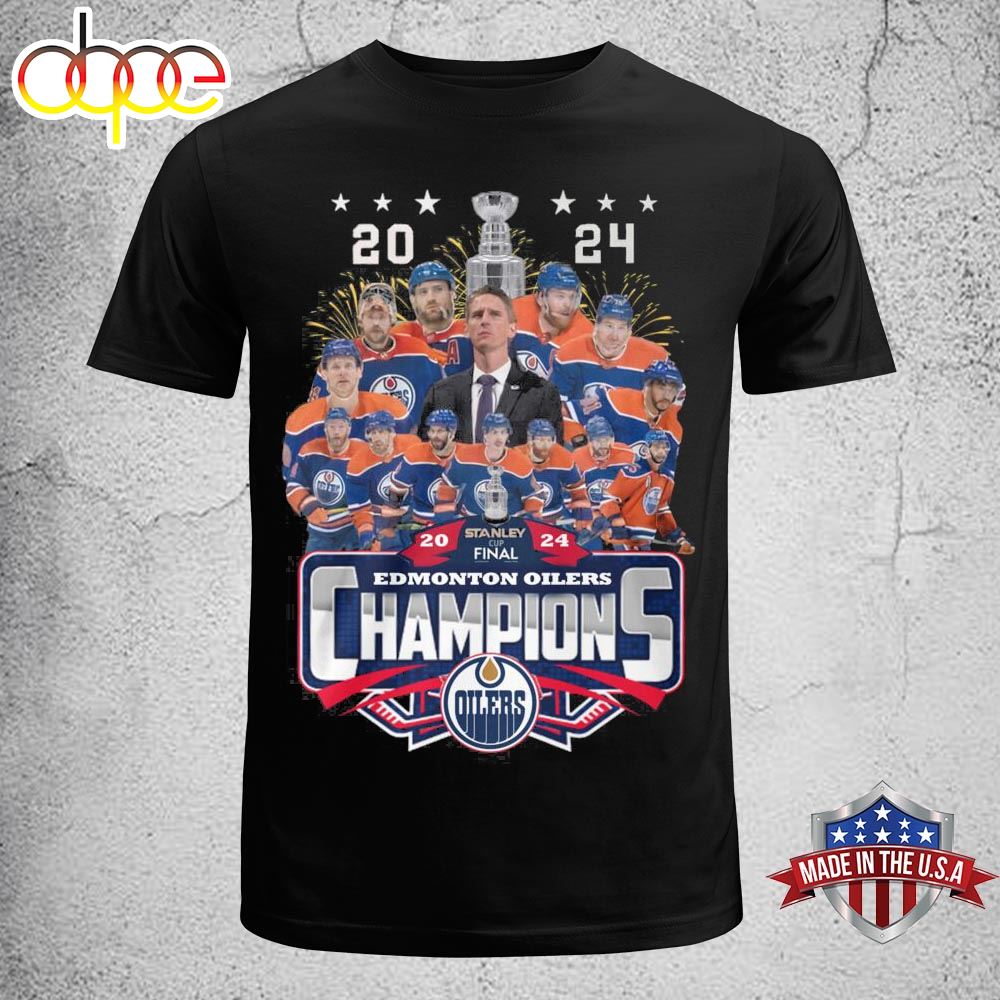 Edmonton Oilers NHL Western Conference 2024 Champions Unisex T Shirt