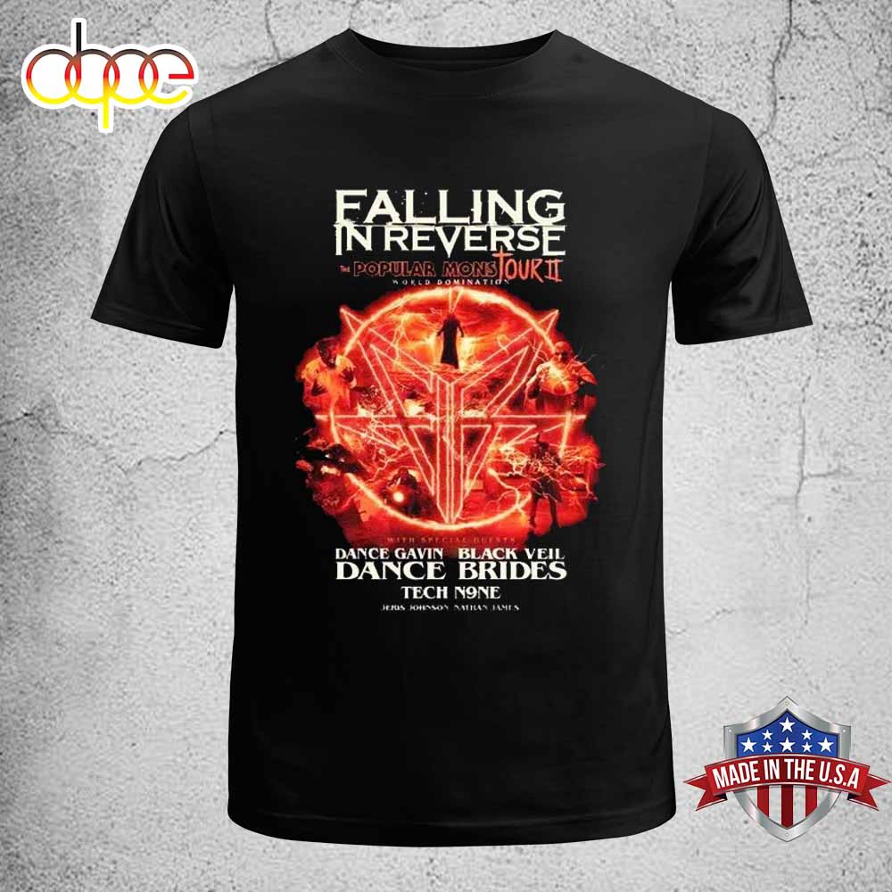 Falling In Reverse Popular Monstour Ii 2024 Unisex T Shirt