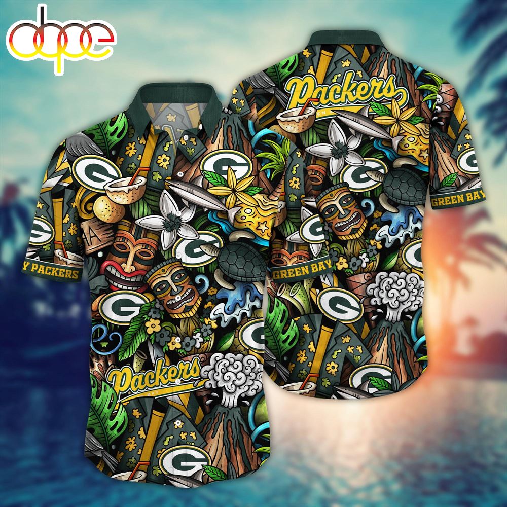 Green Bay Packers NFL New Summer Floral Hawaiian Shirt