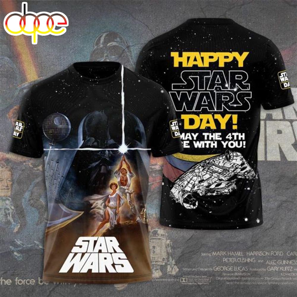 Happy Star Wars Day May The 4th Be With You 3D T Shirt