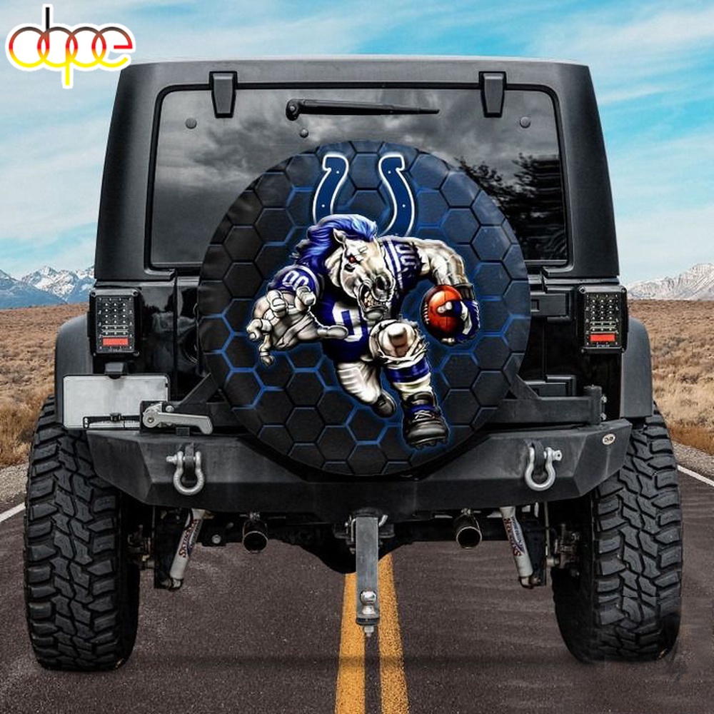 Indianapolis Colts Nfl Mascot Spare Tire Cover Gift For Campers