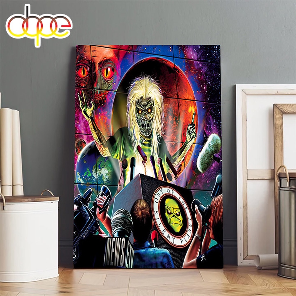 Iron Maiden Out Of The Silent Planet Music 2024 Poster Canvas