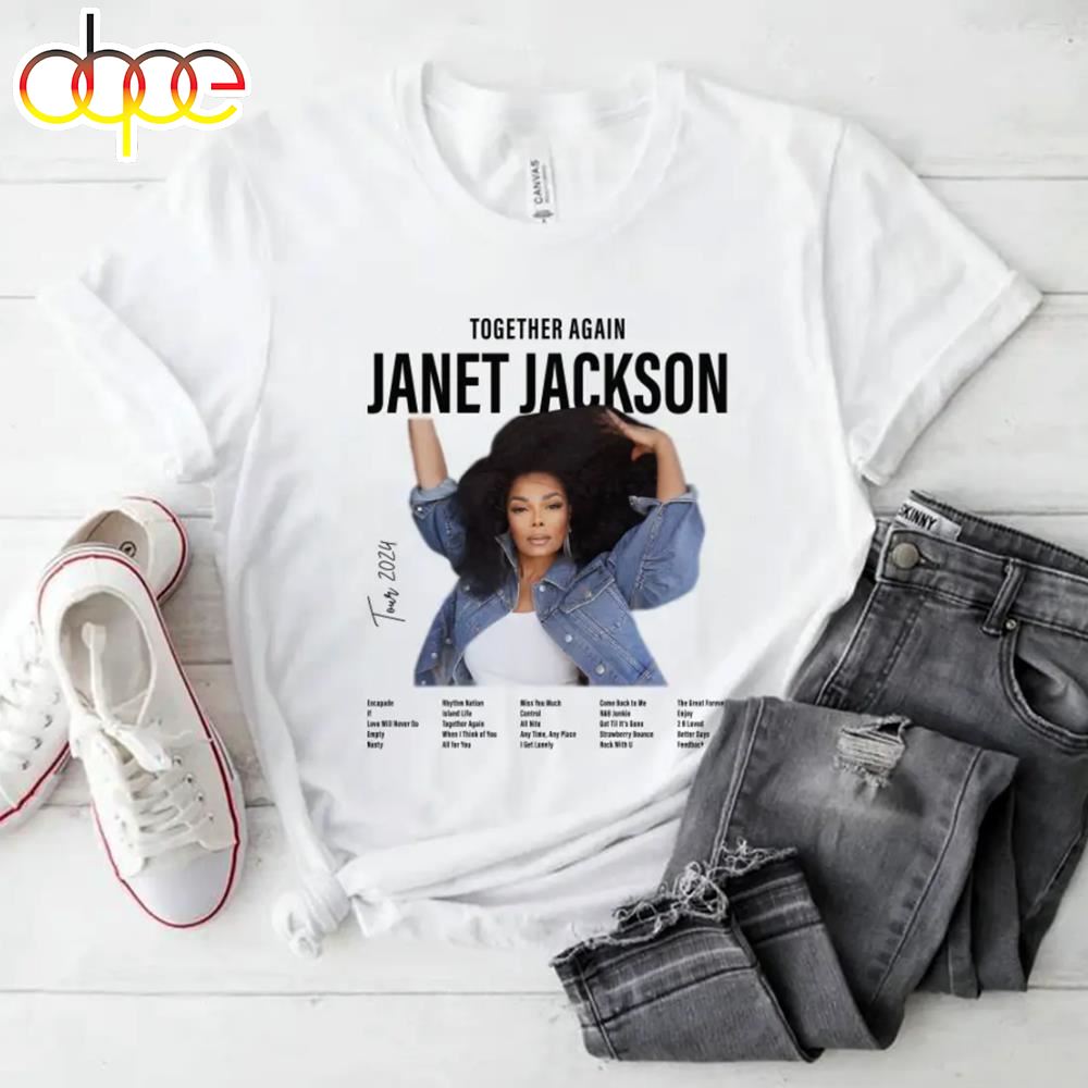 Janet Jackson Together Again Tour 2024 T Shirt