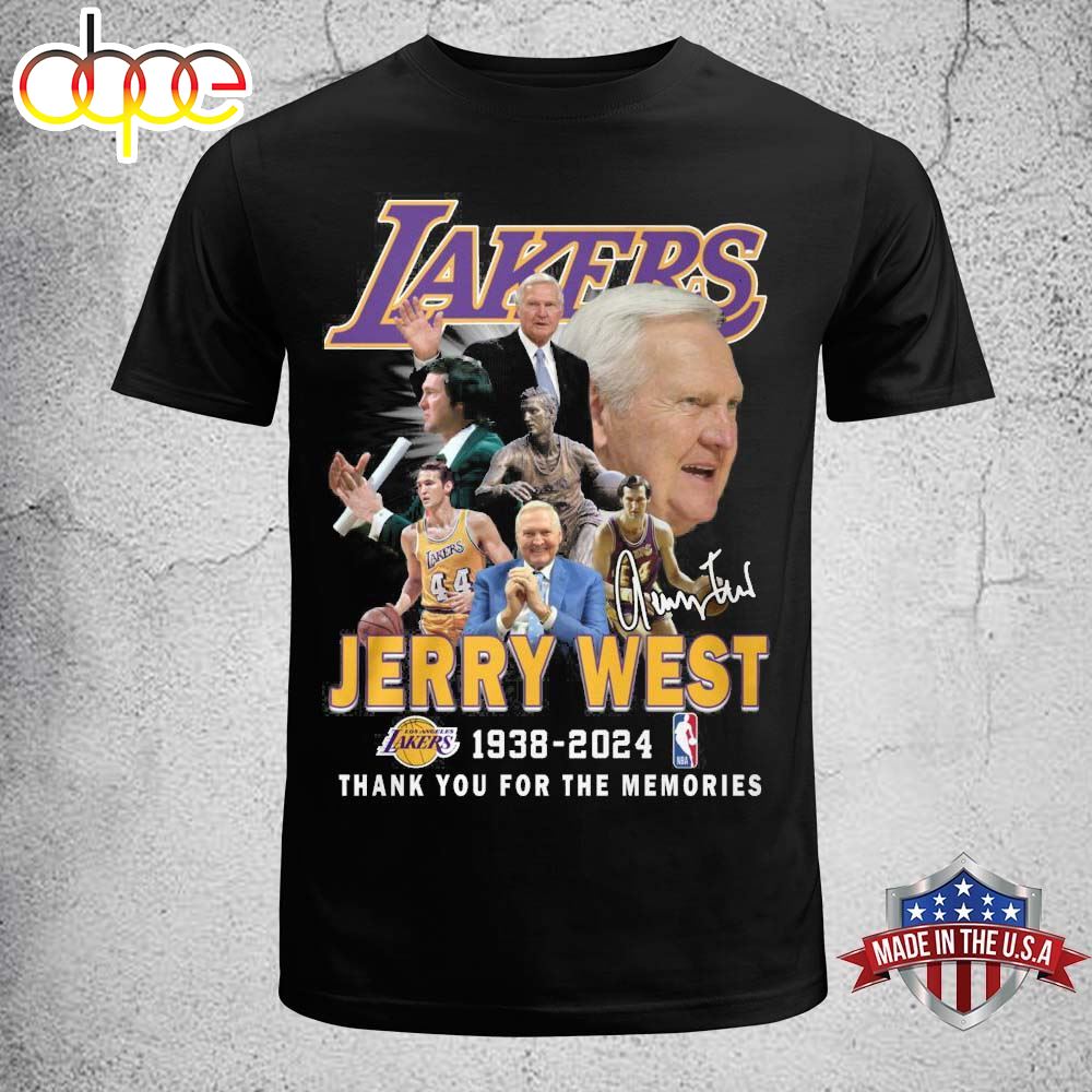 Jerry West 1938 2024 Thank You For The Memories Lakers Shirt