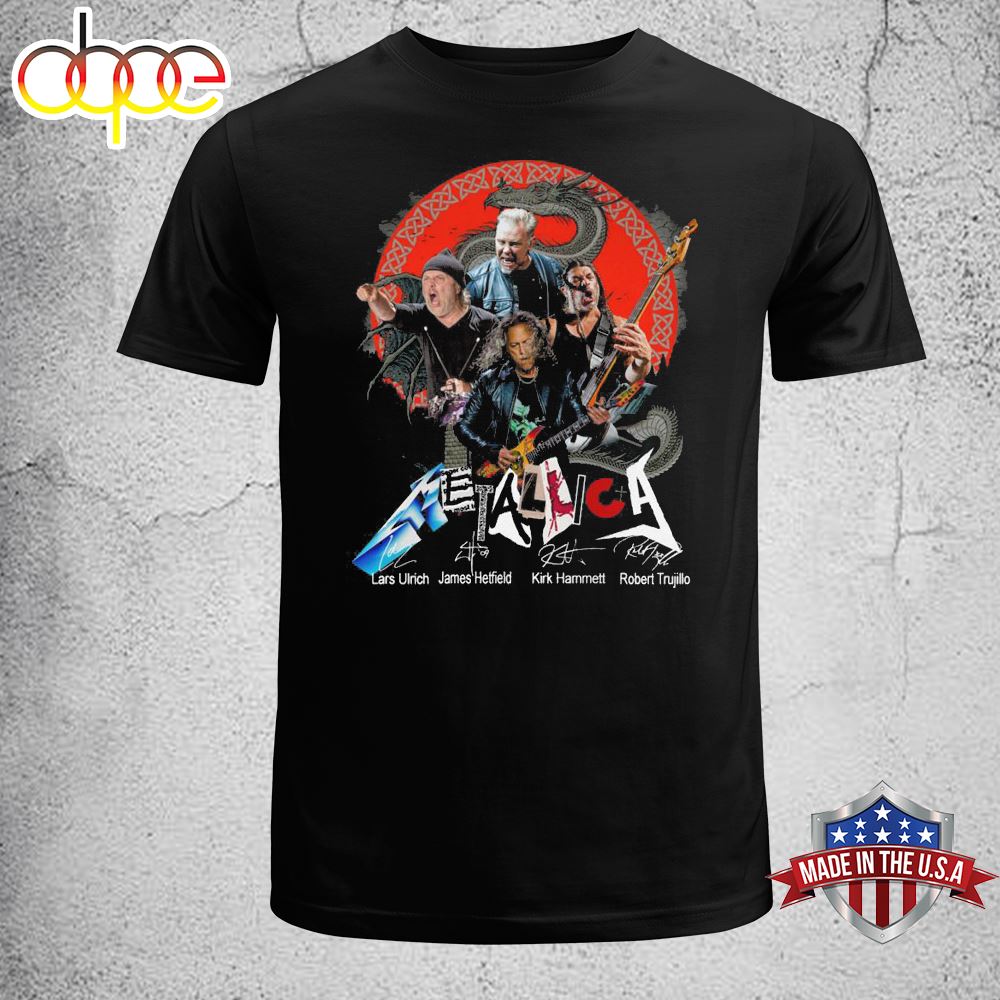 Metallica M72 World Tour 2024 Rock Band Graphics Design T Shirt