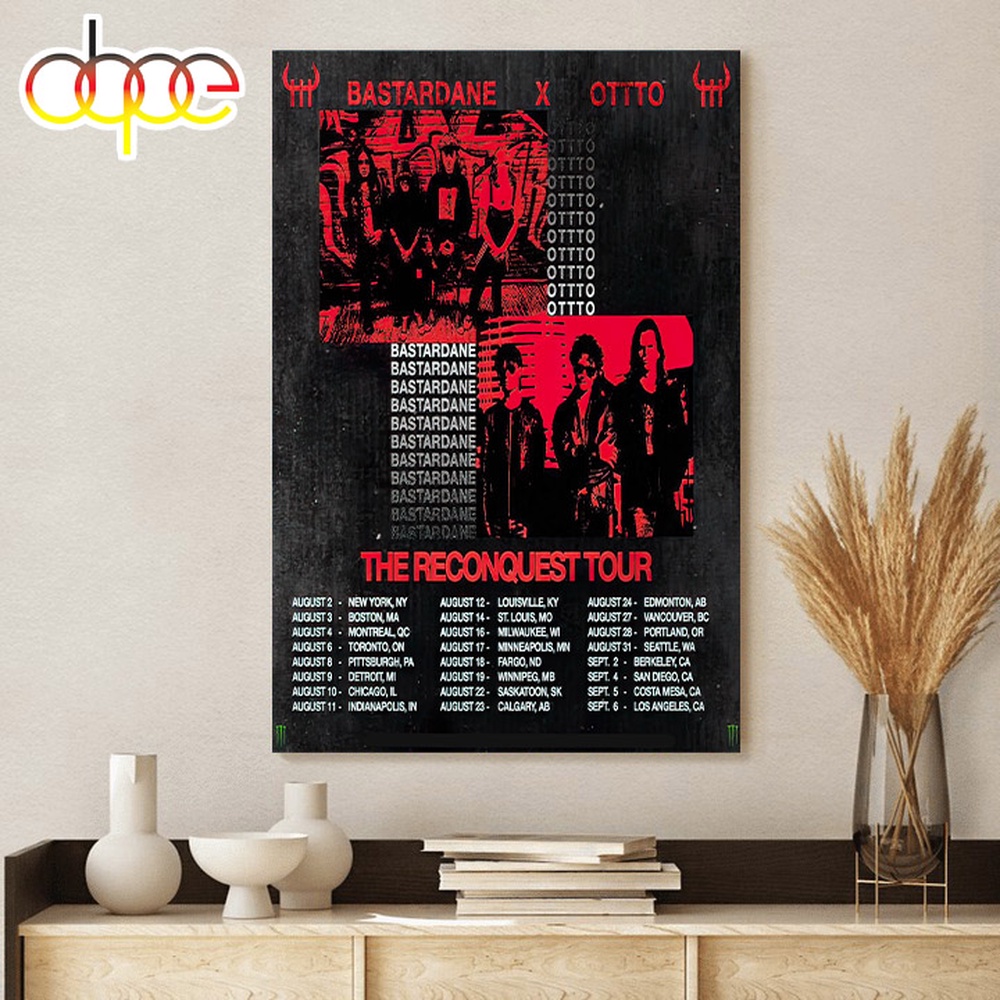 Metallica Takeover Events In The US Canada 2024 Poster Canvas