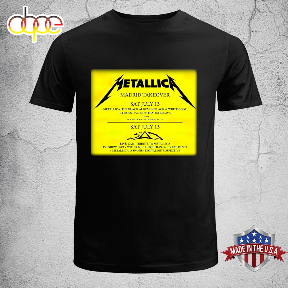 Metallica The M72 World Tour Music 2024 Unisex T Shirt