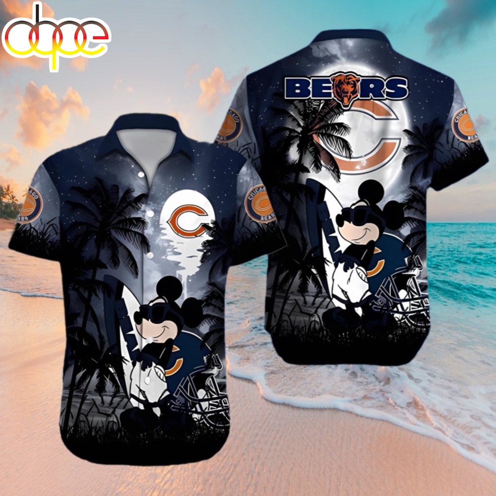 Mickey Disney NFL Chicago Bears Hawaiian Shirt