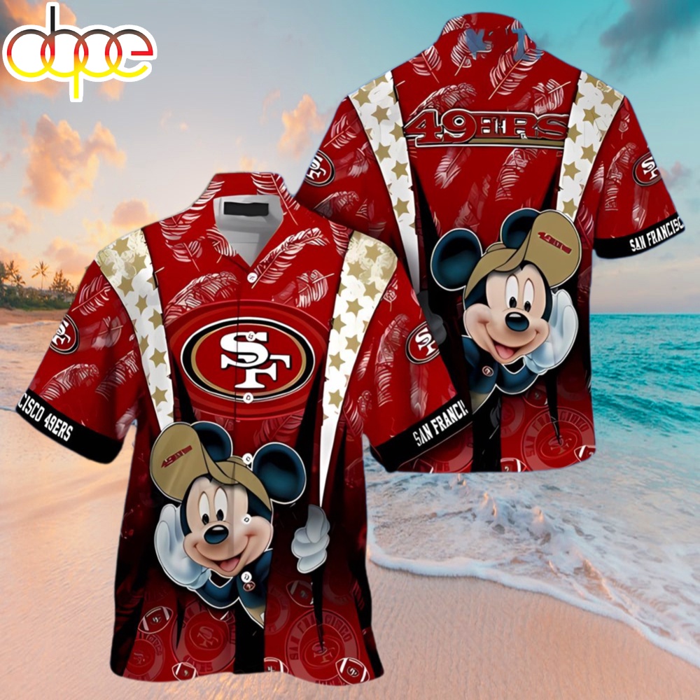 Mickey Mouse 49ers Hawaiian Shirt