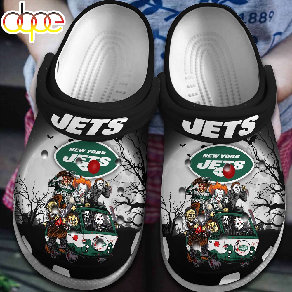 New York Jets NFL Sport Crocs Crocband Clogs Shoes Comfortable