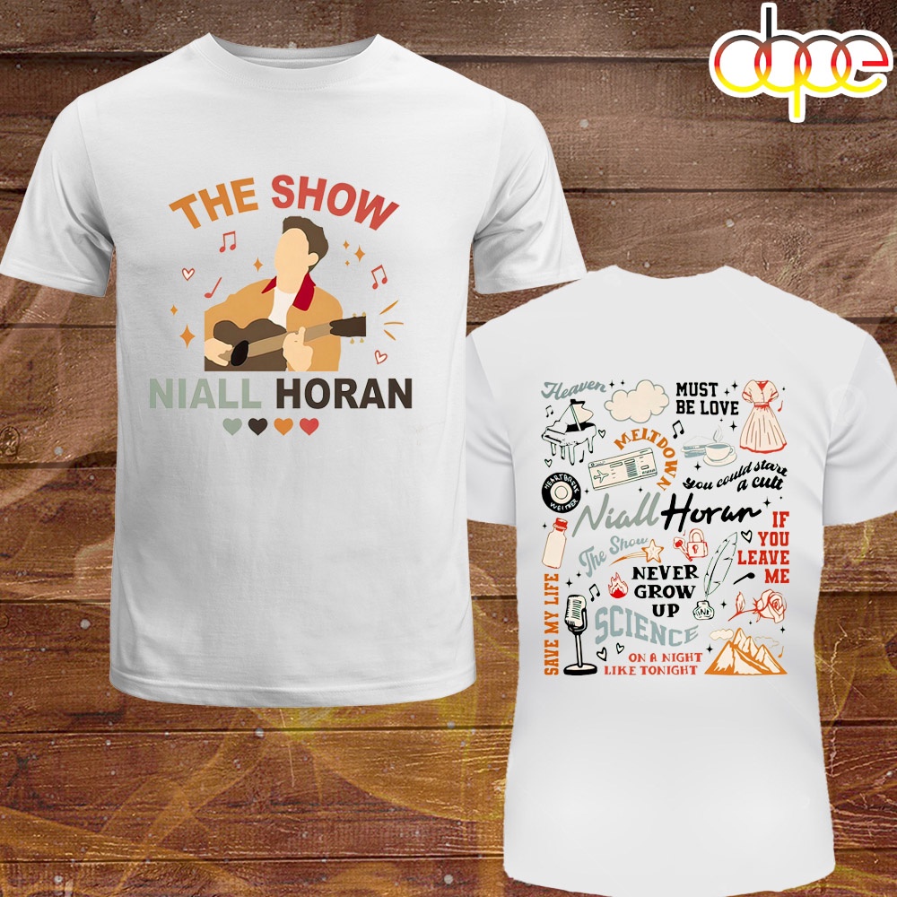 Niall Horan The Show Tracklist Merch 2024 Unisex T Shirt