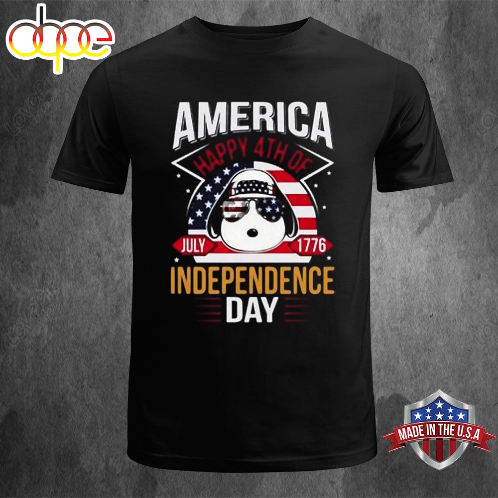 Nice Snoopy America Independence Day Happy 4th Of July T Shirt