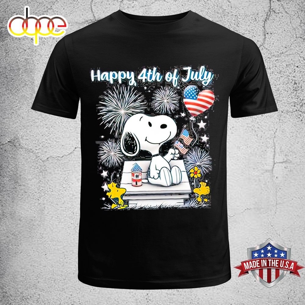 Official Snoopy Happy 4th Of July 2024 Snoopy Independence Day Unisex T Shirt