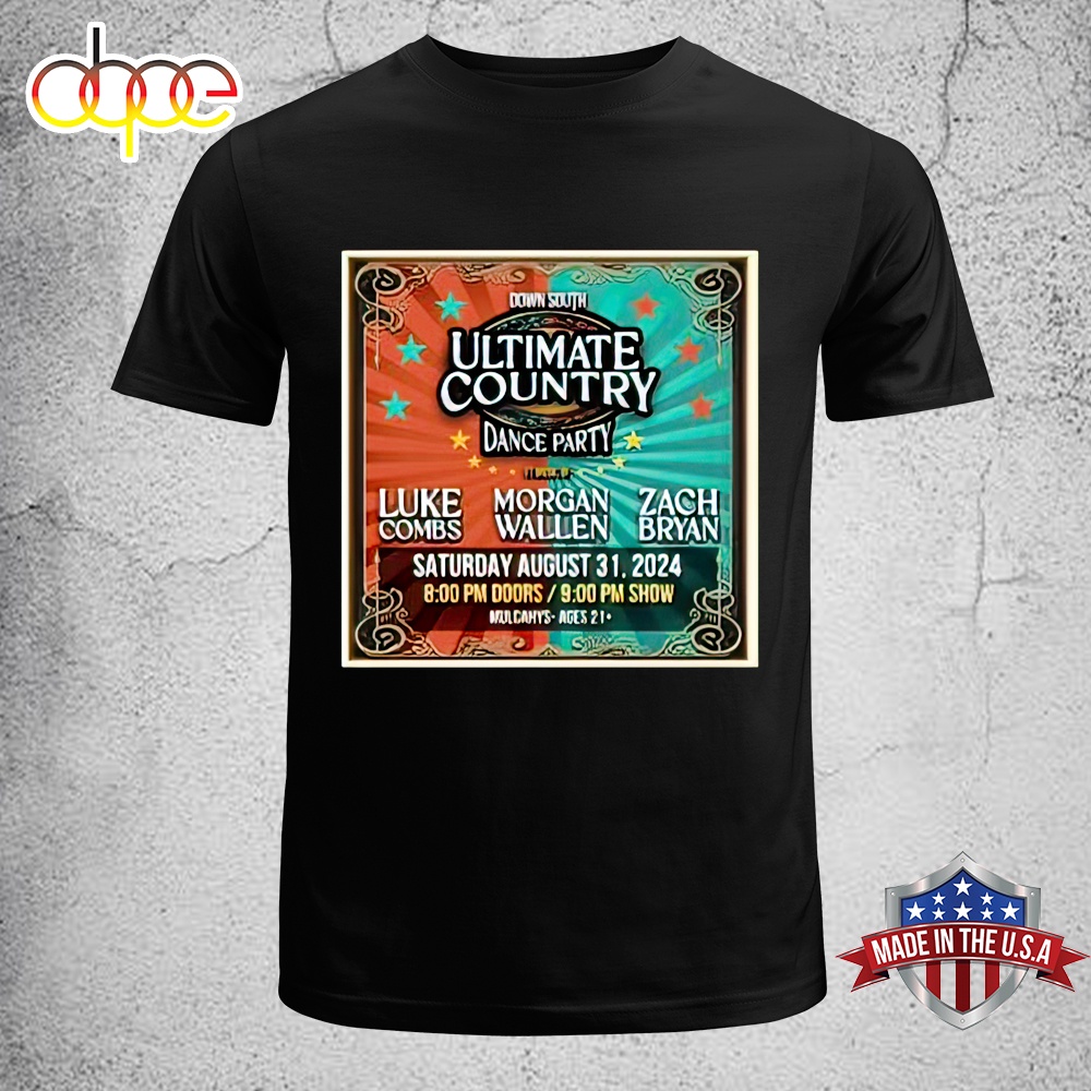 Official Ultimate Country Dance Party Mulcahy's Long Island Wantagh 31 August 2024 Unisex T Shirt