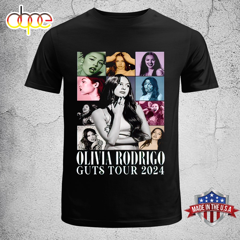 Olivia Rodrigo Guts Tour 2024 Music Concert Unisex T Shirt