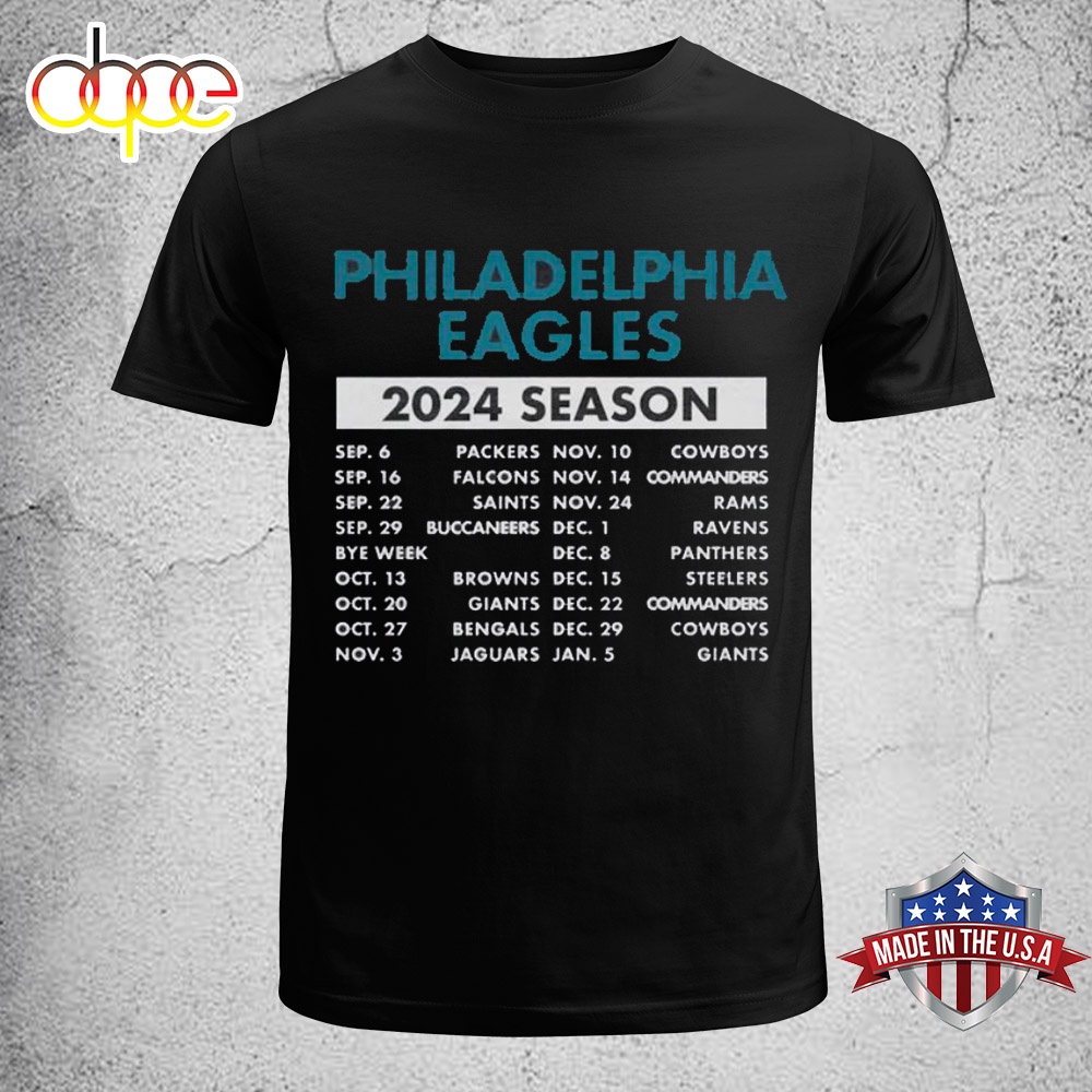 Philadelphia Eagles NFL 2024 Season Unisex T Shirt