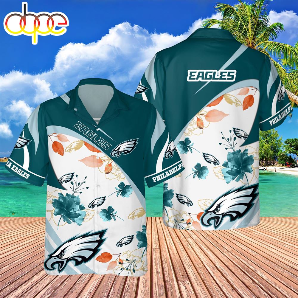 Philadelphia Eagles Nfl Floral Aloha Hawaiian Shirt