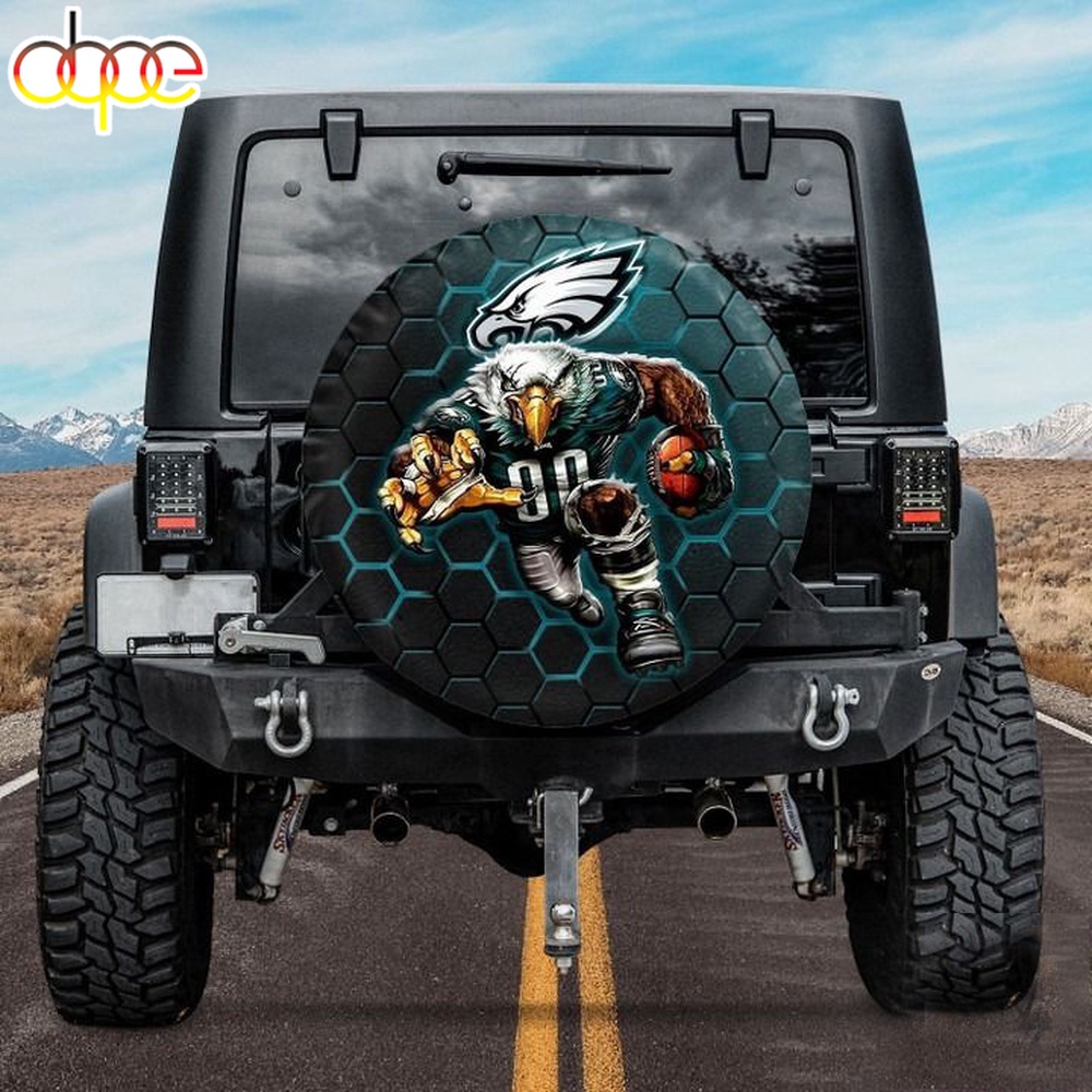 Philadelphia Eagles Nfl Mascot Spare Tire Cover Gift For Campers