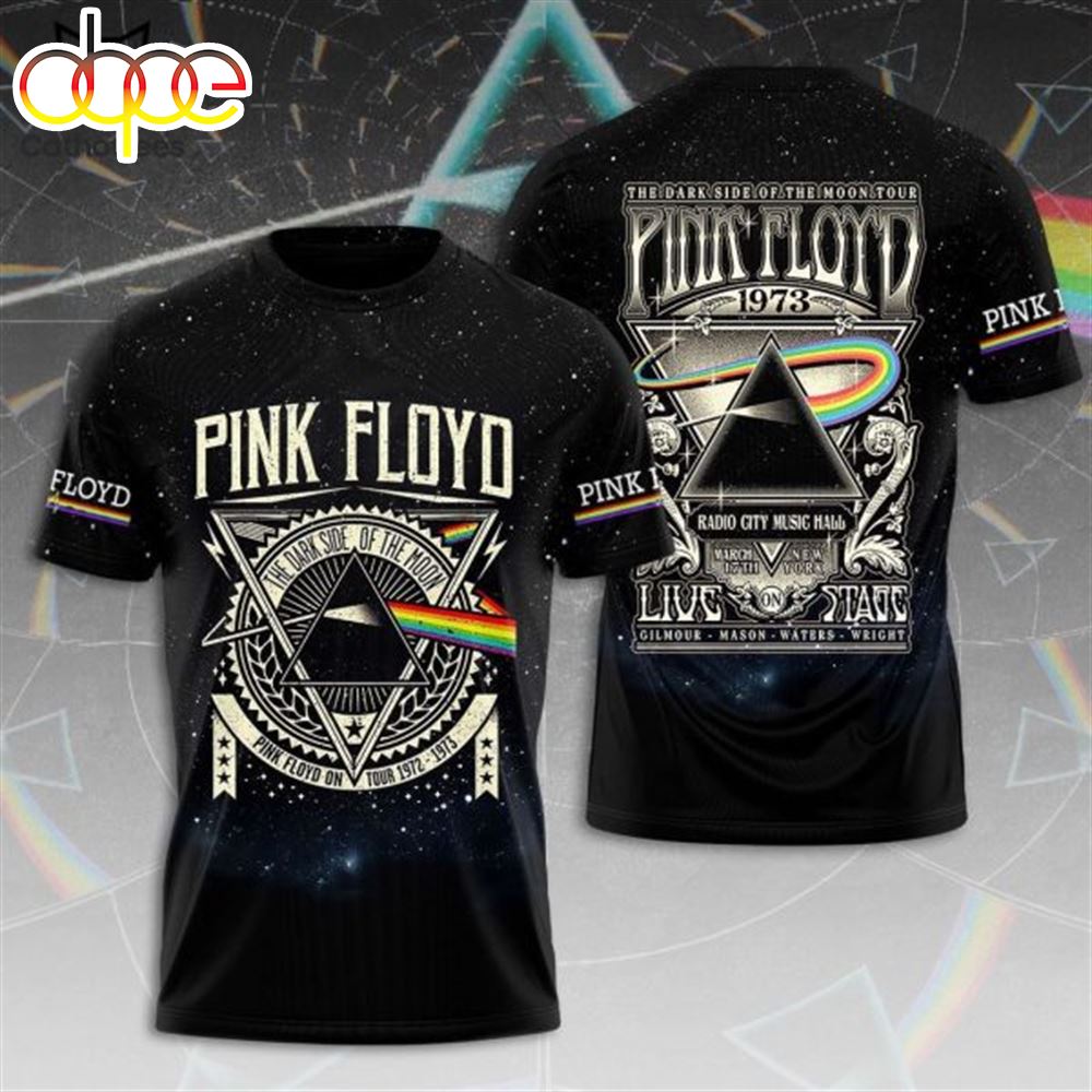Pink Floyd The Dark Side Of The Moon Tour 1973 3D T Shirt
