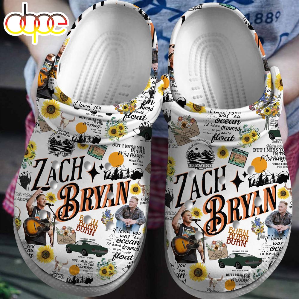 Premium Zach Bryan Music Clogs Shoes Comfortable For Men Women And Kids