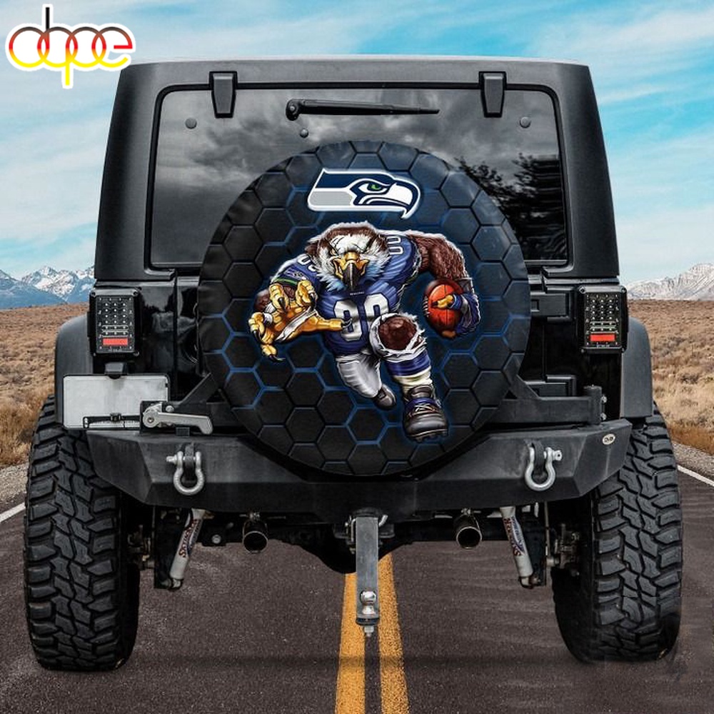Seattle Seahawks Nfl Mascot Spare Tire Cover Gift For Campers