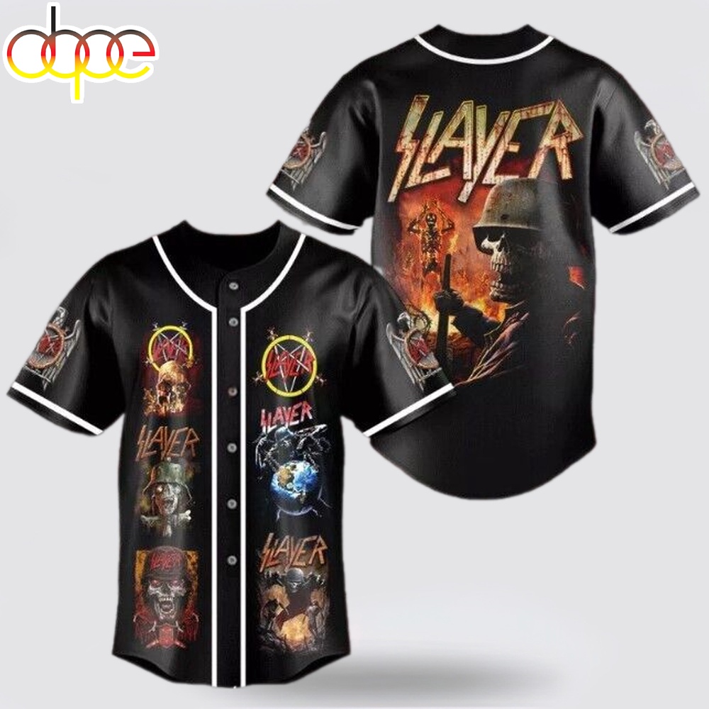 Slayer 3D Print Baseball Jersey Shirt