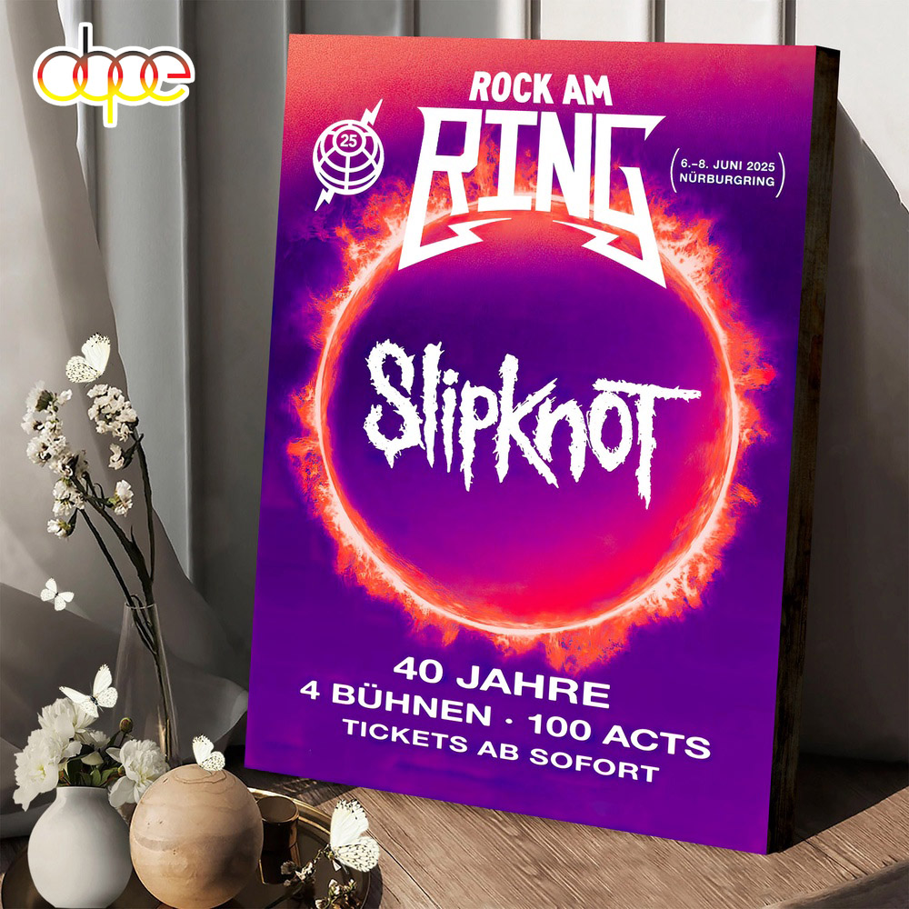 Slipknot Rock Am Ring 2025 Poster Canvas