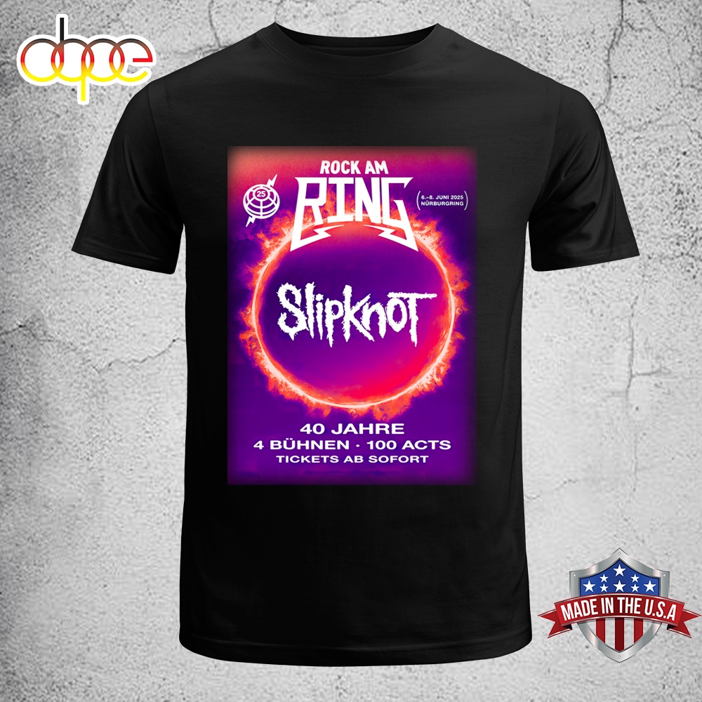 Slipknot Rock Am Ring 2025 Unisex T Shirt