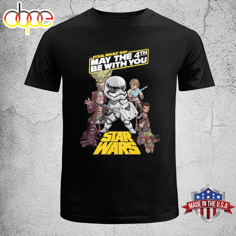 Star Wars Day May The 4th Be With You Design Unisex T Shirt