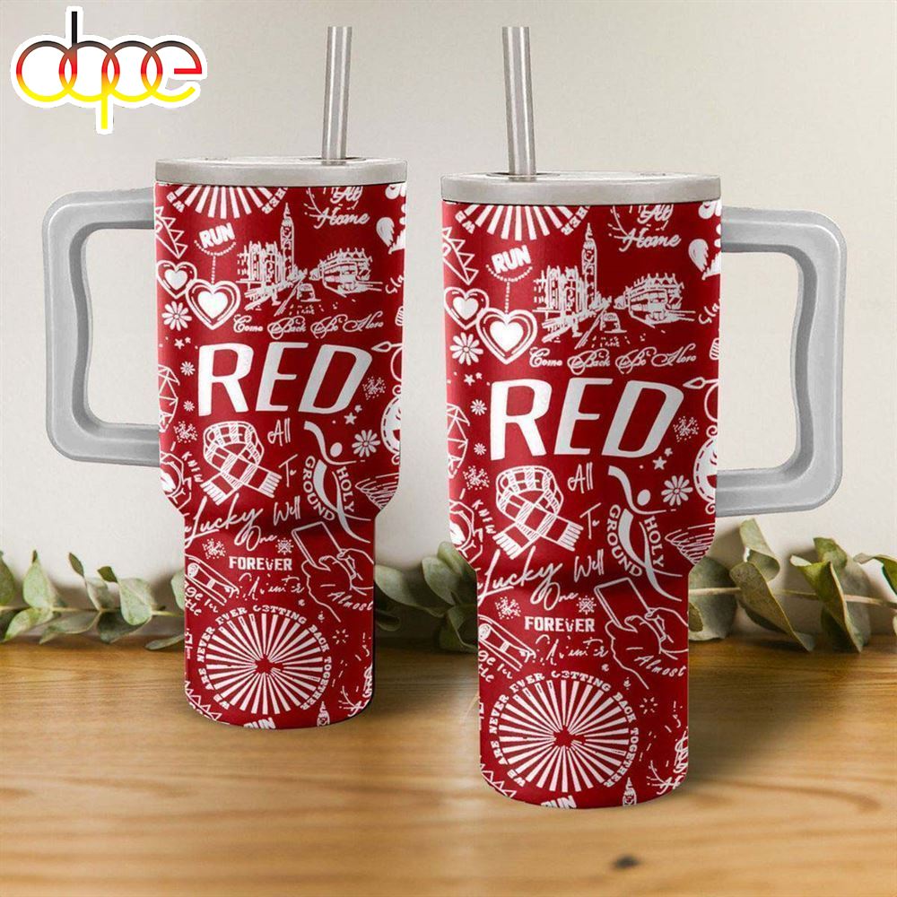 Taylor Swift Red Album Stanley Cup Tumbler 40 OZ