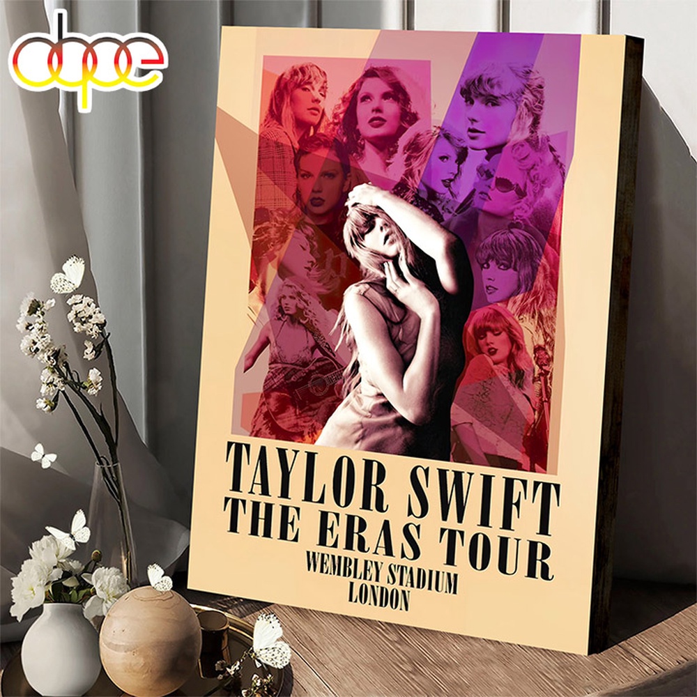 Taylor Swift The Eras Tour UK 2024 London Poster Canvas