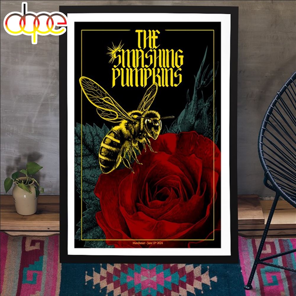 The Smashing Pumpkins Tour In Manchester, UK On June 13, 2024 Poster