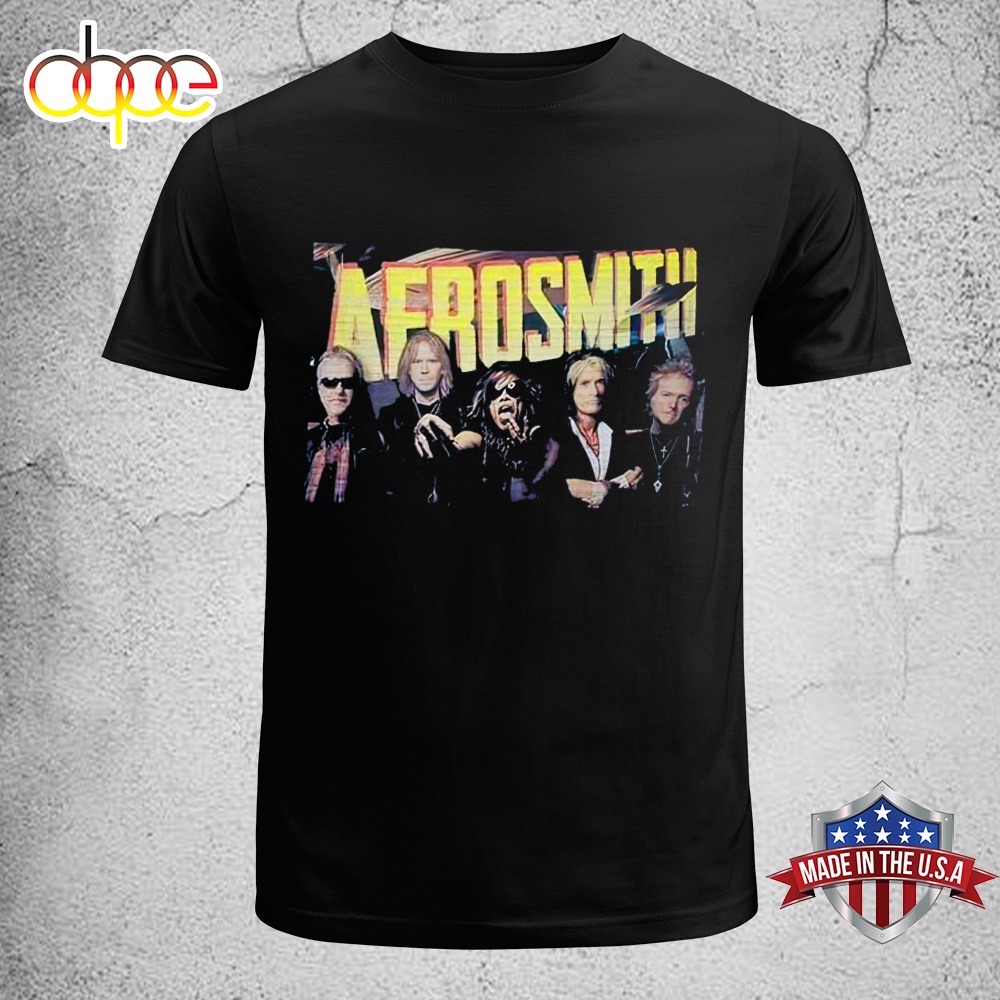 Vintage Aerosmith Band Rock Music Large Youth Tour Concert Rockin The Join Unisex T Shirt