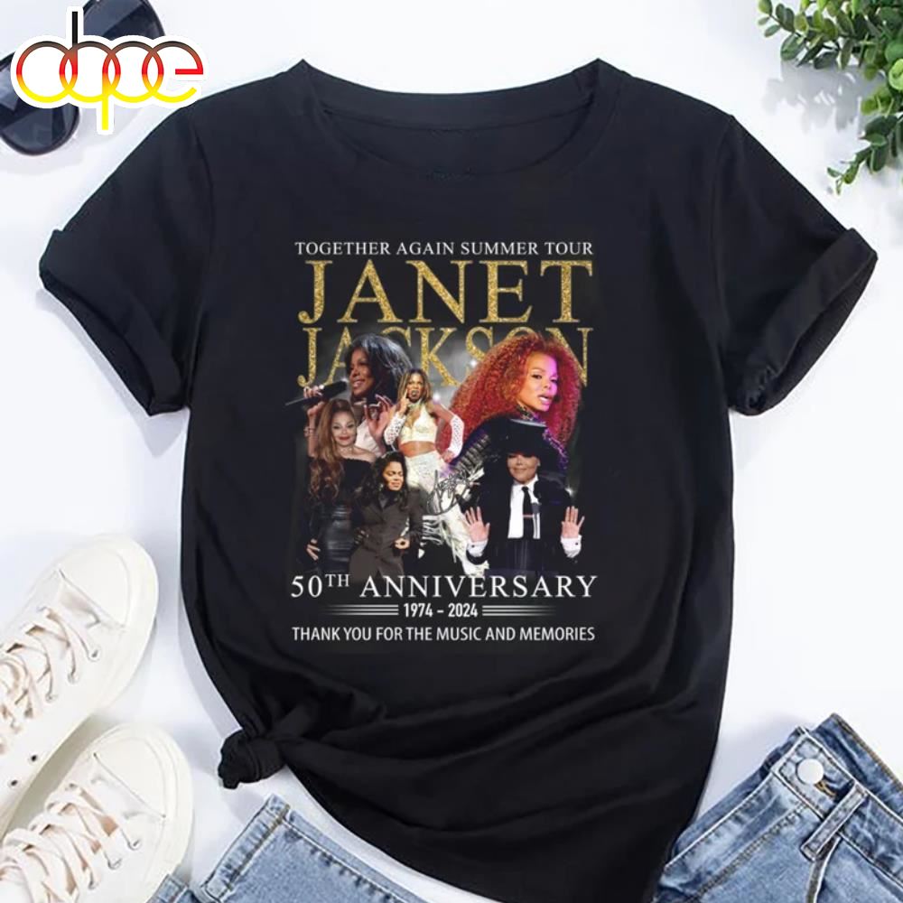Vintage Janet Jackson 50th Anniversary T Shirt