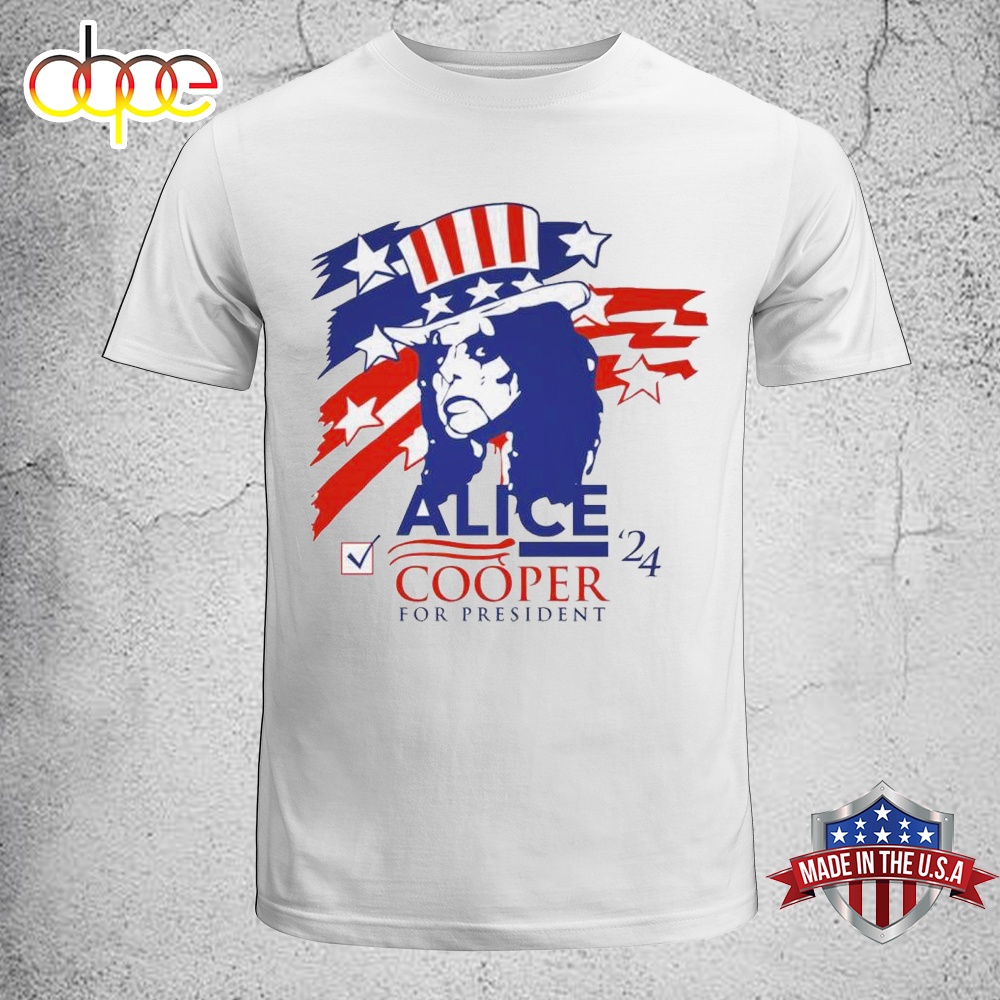 Vote For Alice Cooper 2024 Music Unisex T Shirt