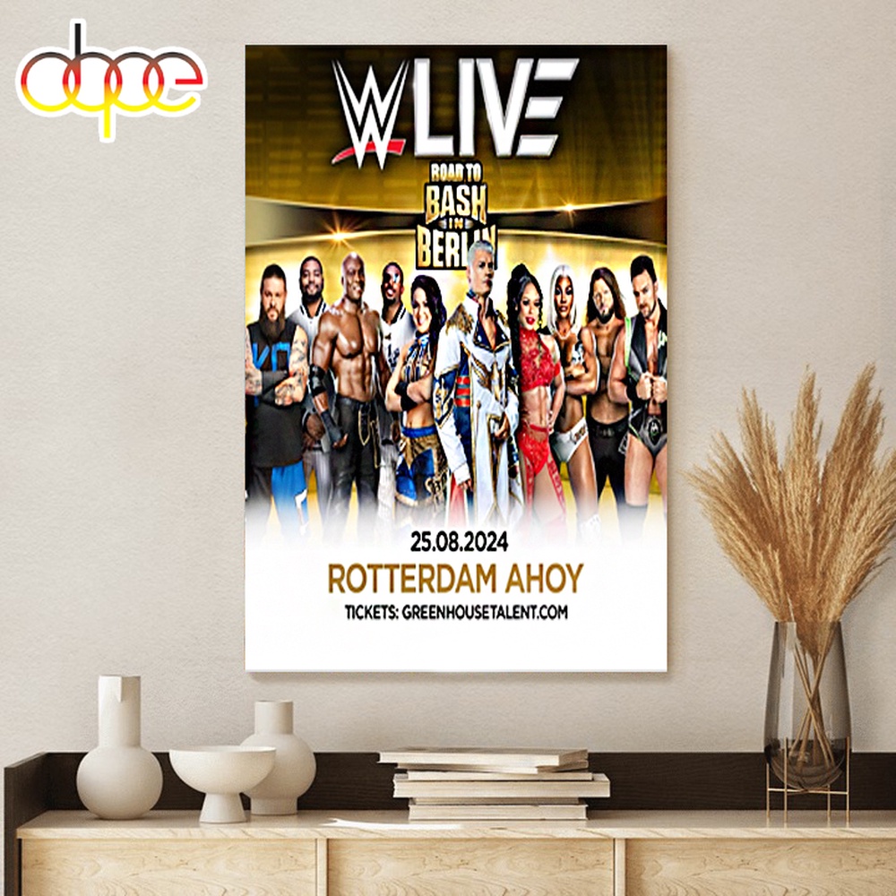 WWE SmackDown I Quit 2024 Poster Canvas