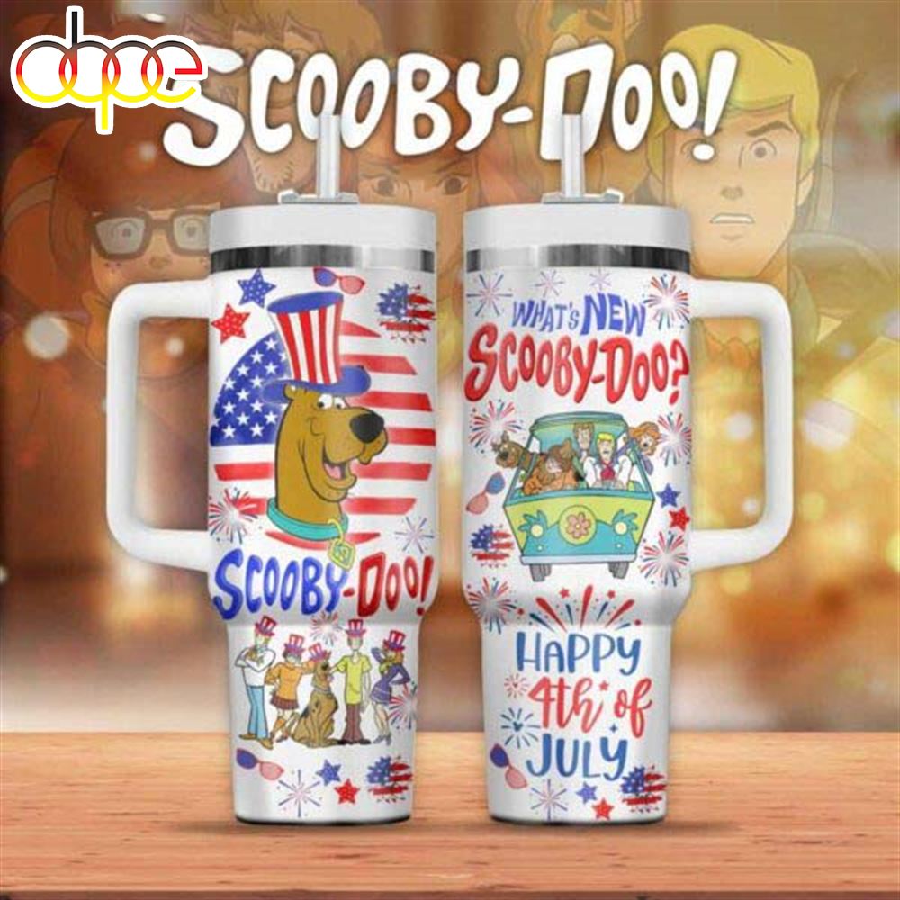 What's New Scooby Doo Happy 4th Of July 40oz Stanley Cup