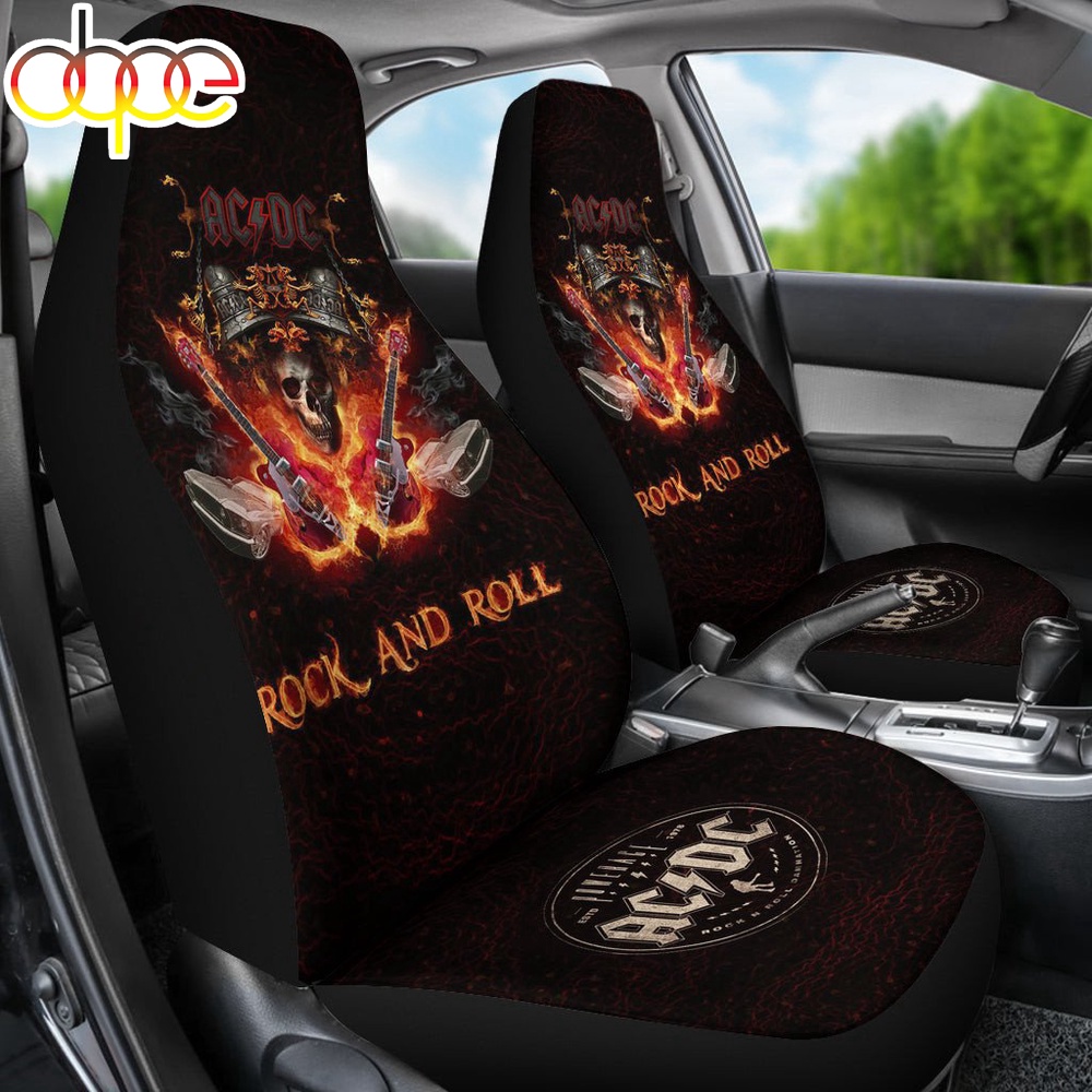 ACDC Rock Band Music Car Seat Covers
