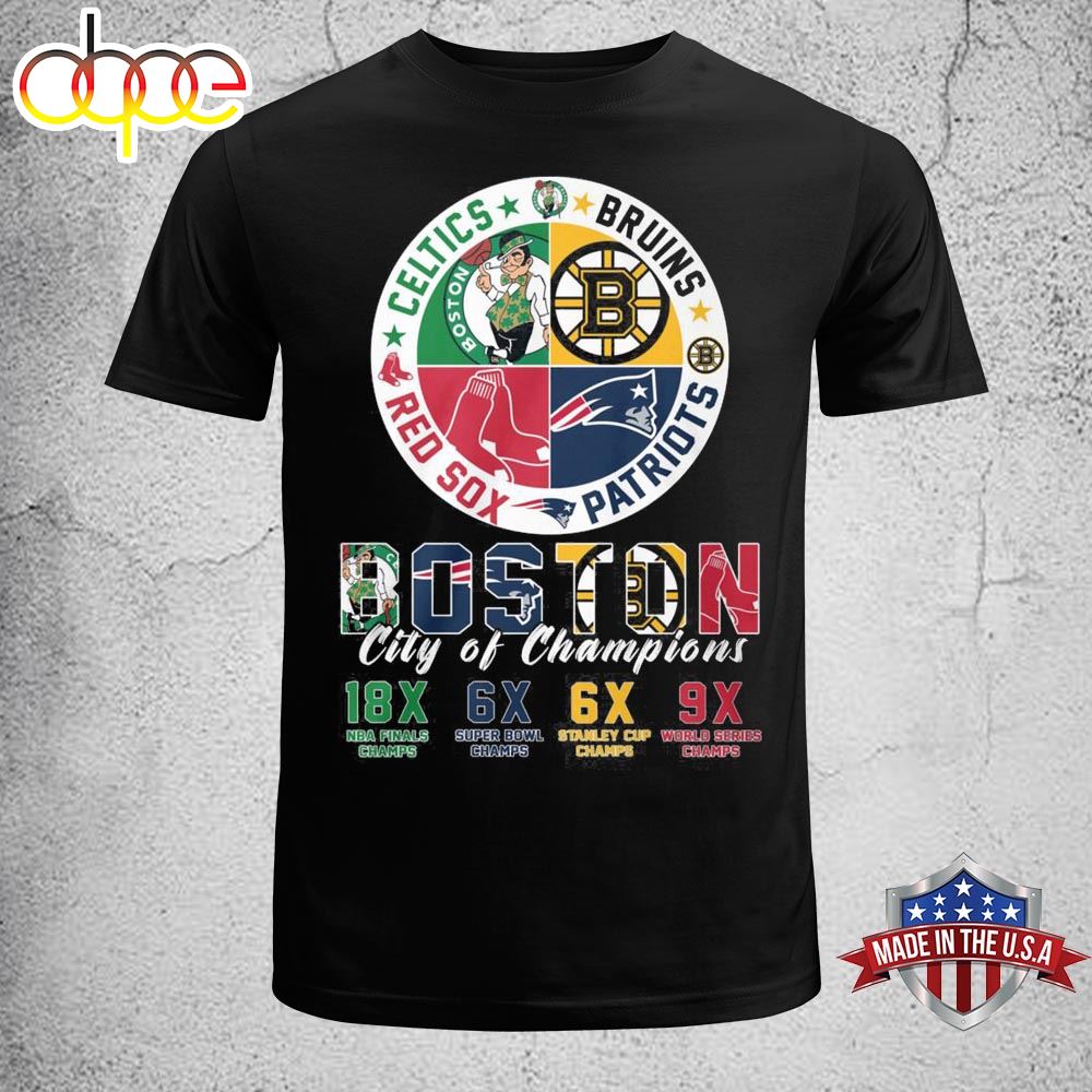 Boston City Of Champions Shirt Celtics 18x Champions Unisex